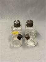 (4) Sterling Top Shakers