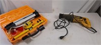 Laser level kit and a Dewalt corded sawzall