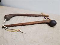 Native American Wooden Ball Club