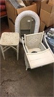 Lot of a Group of Wicker Items
