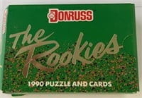 1990 DonRuss The Rookies Puzzle & Card Box