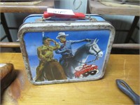 Small Lone Ranger Tin Box w/Cheerios Adv. Story