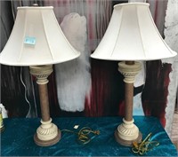 11 - MATCHING TABLE LAMPS 32 IN (E27)