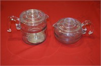 2 Pyrex Glass Carafes