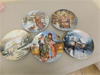 5 Collectible Plates -Christmas Series