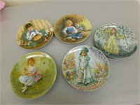 5 Collectible Plates -Mother Goose Series