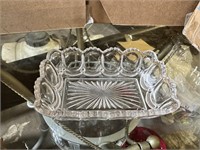 Vintage Anchor Hocking Rectangle Clear Glass Bowl