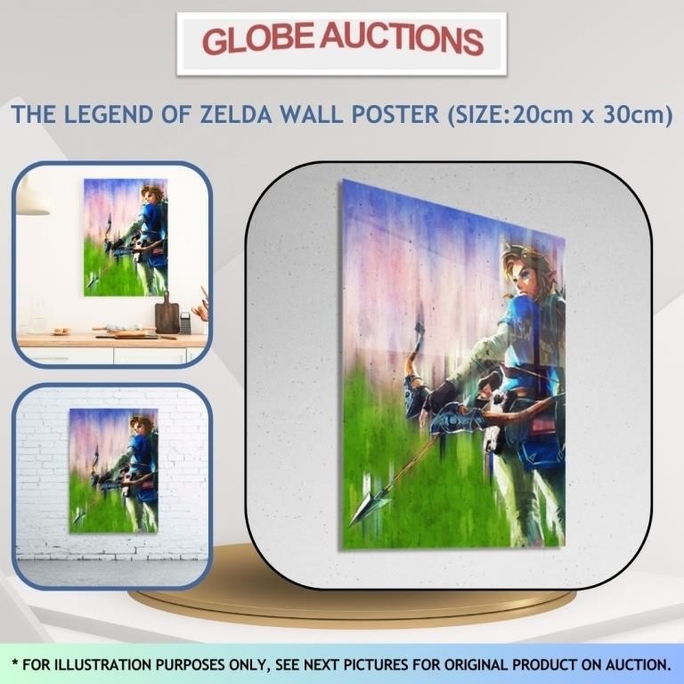 THE LEGEND OF ZELDA WALL POSTER(SIZE:20cm x 30cm)