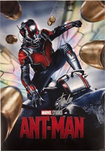 Signged Antman Mini Poster Stan Lee