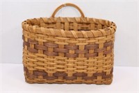 NATIVE AMERICAN CHEROKEE SPLIT WOOD WALL BASKET