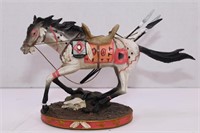 NATIVE AMERICAN PAINTED HORSE FIGURINE