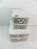 2 Gracious Living 2 drawer organizers w/ Contents