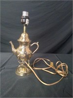 Gold Colored Tea Pot Lamp