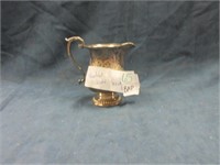 etched silver plated creamer