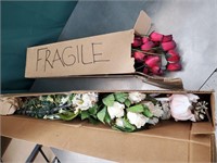 Boxes of Faux Flowers