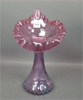 Fenton Mulberry JIP Dot Optic Vase