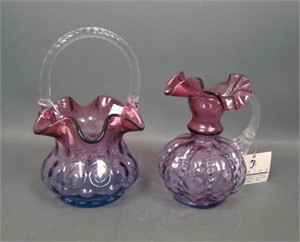 Two Fenton Mulberry Items