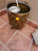 BRASS FOOTED BUCKET