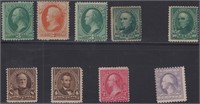 US Stamps #158/530a Mint incl many No gum(254, 266