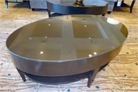 Double Tier Oval Coffee Table