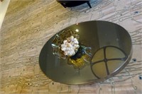 Double Tier Oval Coffee Table
