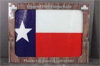 Texas Flag Glass Cutting Board