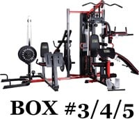 122.5LB Weight Stack Home Gym with Leg Extension