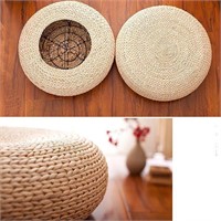 Breathable Padded Knitted Straw Flat Seat