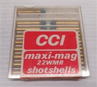 (17) Rounds of CCI maxi mag 22 WMR shot shells.