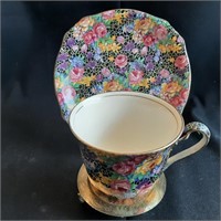 Repaired Royal Winton Chintz Cup and Saucer
