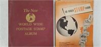 2 Stamp Albums W/ Many Stamps From Around TheWorld