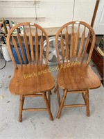 (2) Barstool Swivel Chairs