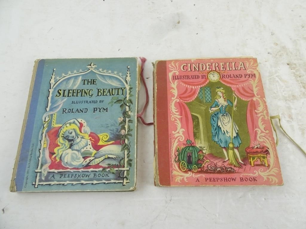 Lot of 2 1950s Roland Pym Peepshow Pop Up Story