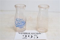 (2) Peoria Dairy Milk Bottles from Peoria, IL