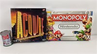 2 jeux de société: Monopoly Nintendo et Acquire
