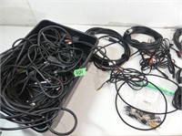 Stereo Cables in Bin