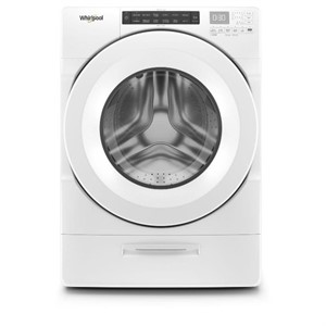 Whirlpool Front Load Washer With Pedestal Silver