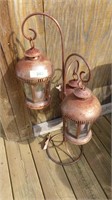 3 TIER METAL CANDLE HOLDERS (WEATHERED)