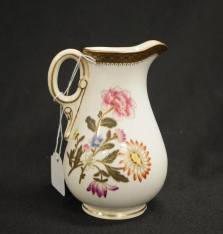 Royal Worcester hand painted creamer jug