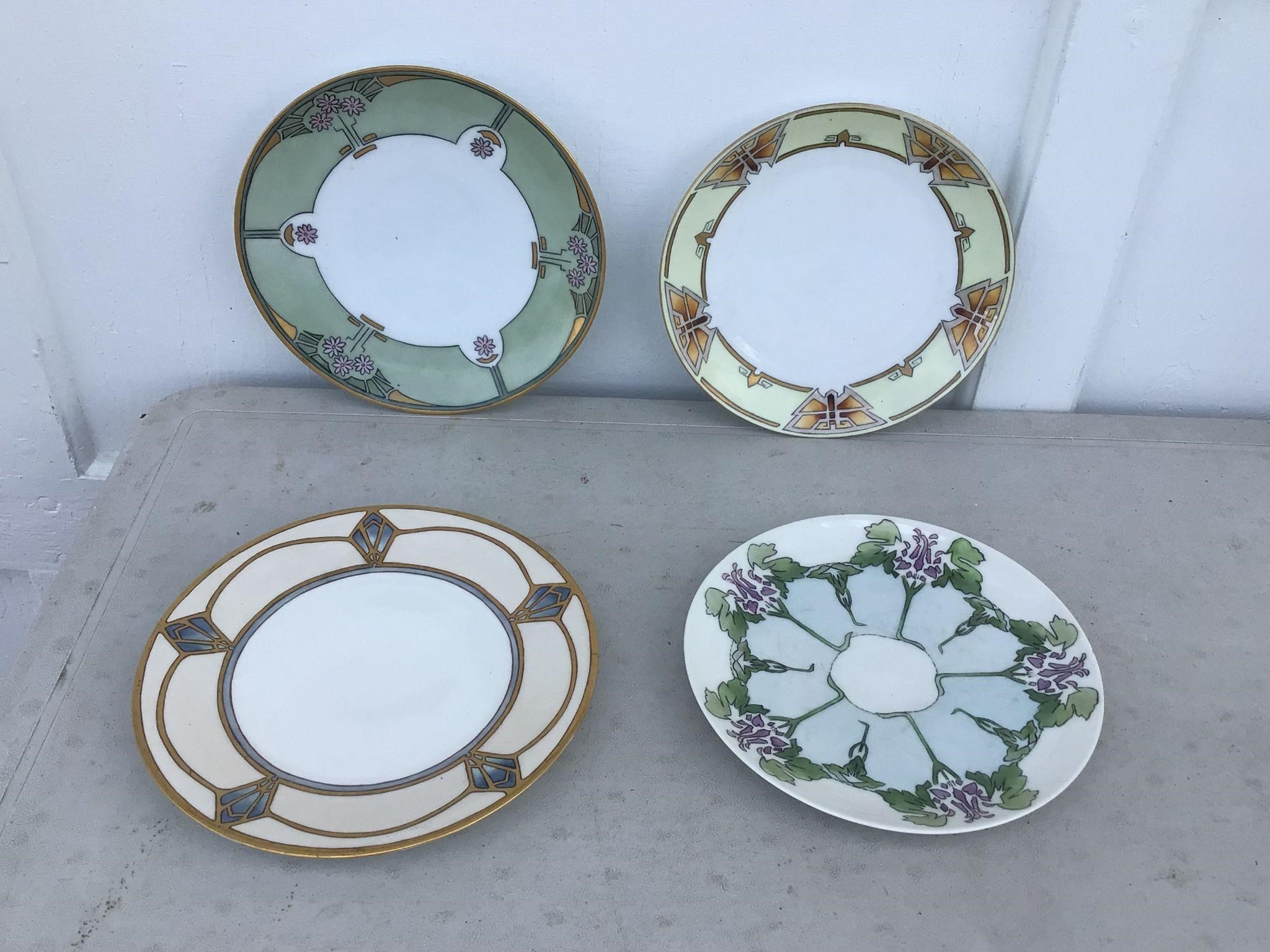 4 ANTIQUE PLATES = VERY NICE