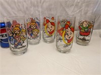 6 Libbey, The Chipmunks, Collector Glasses