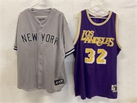 New York Yankees & Los Angeles Lakers Jerseys