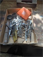 Flat of hex keys, punches, chisels and