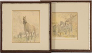 FRANK REYNOLDS (1876-1953) MIXED MEDIA (TWO WORKS)