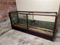 Vintage Display Case Glass Front Open Top
