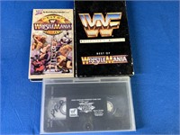 3 Vintage Wrestling VHS Tapes