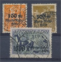 GERMANY #B5-B7 USED VF-EXTRA FINE