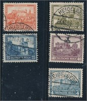 GERMANY #B44-B48 USED FINE-VF