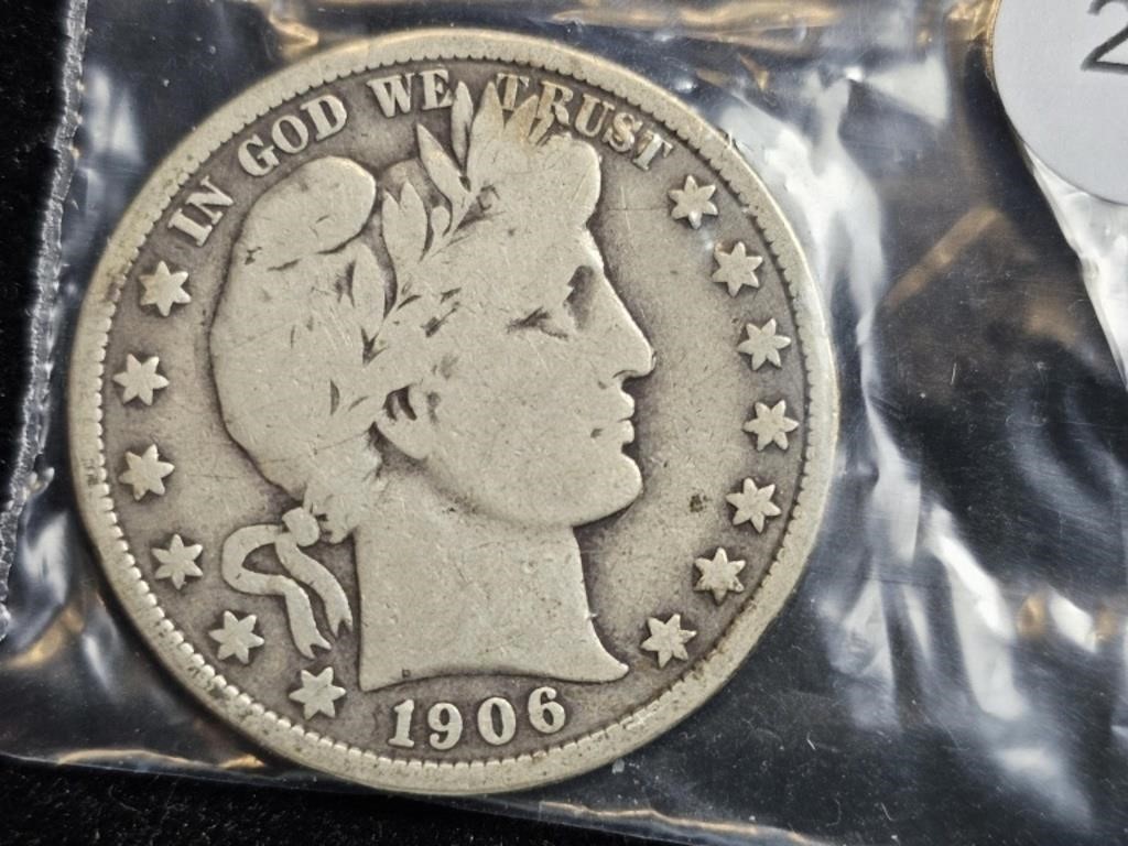 1906 Barber/Liberty Head Half Dollar