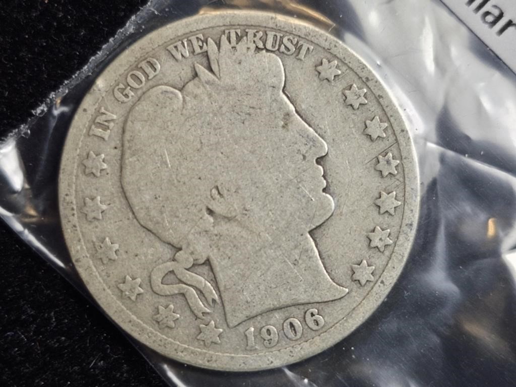 1906D Barber/Liberty Head Half Dollar